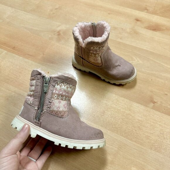 Dr. Scholl's Dusty Pink Kendal Fashion Boot Girls Size 10 - Picture 6 of 8